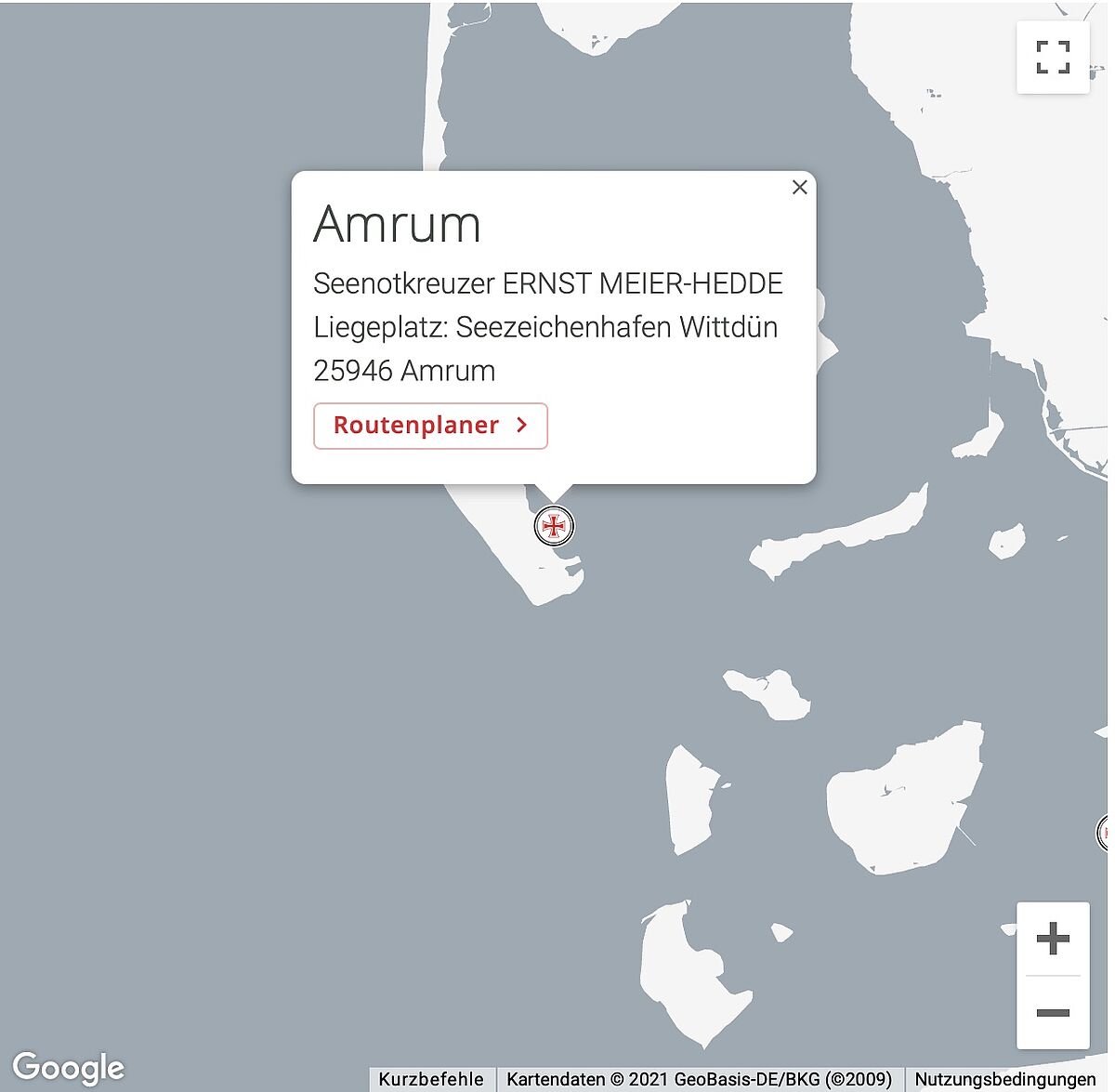 Google Maps Preview Amrum