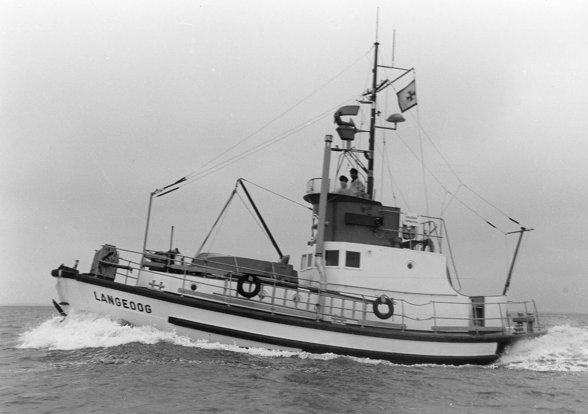 Historische Einsätze: Die Seenotretter finden die „Nossan“ im Herbststurm 1954