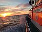 Blick von der ECKERNFÖRDE auf den Sonnenuntergang auf dem Wasser 